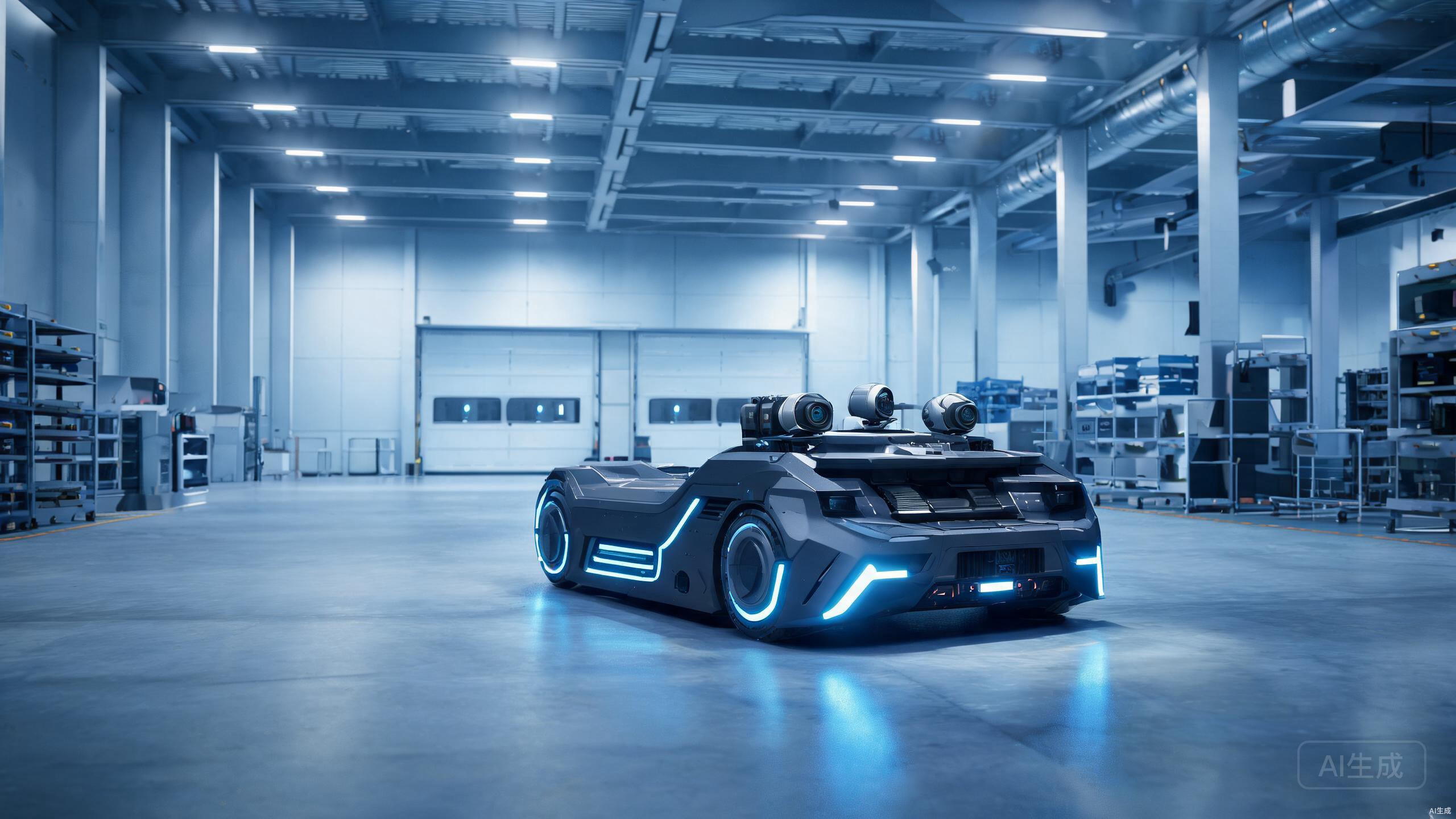Autonomous Unmanned Vehicle in Industrial Facility